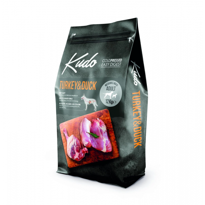 Kudo Indyk&Kaczka Med/Maxi Adult 12kg