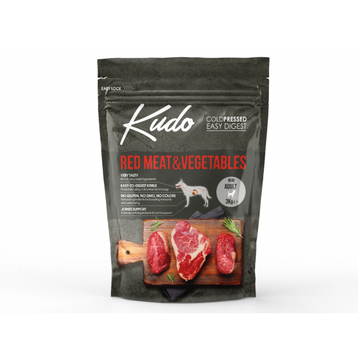 Kudo Czerwone Mieso&Warzywa Mini 3kg