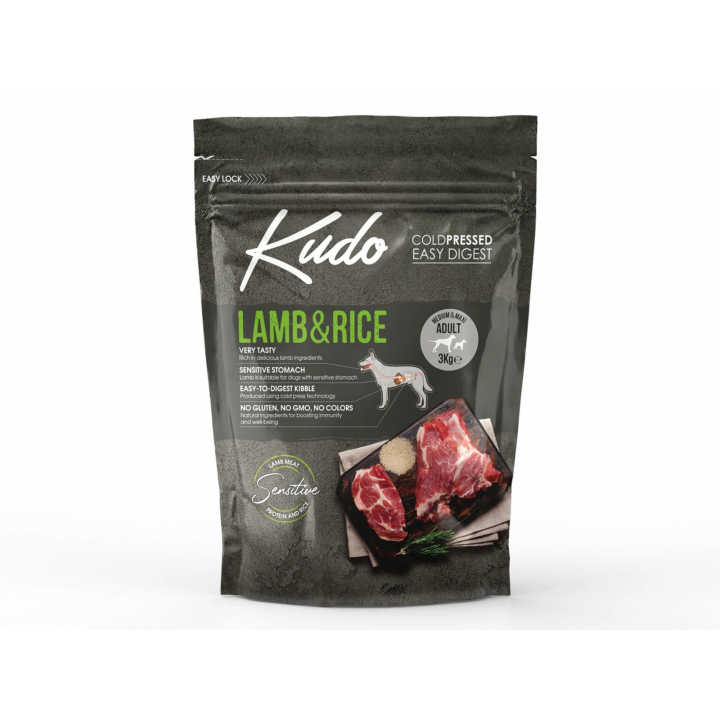 Kudo Jagniecina&Ryz Med/Maxi Adult 3kg