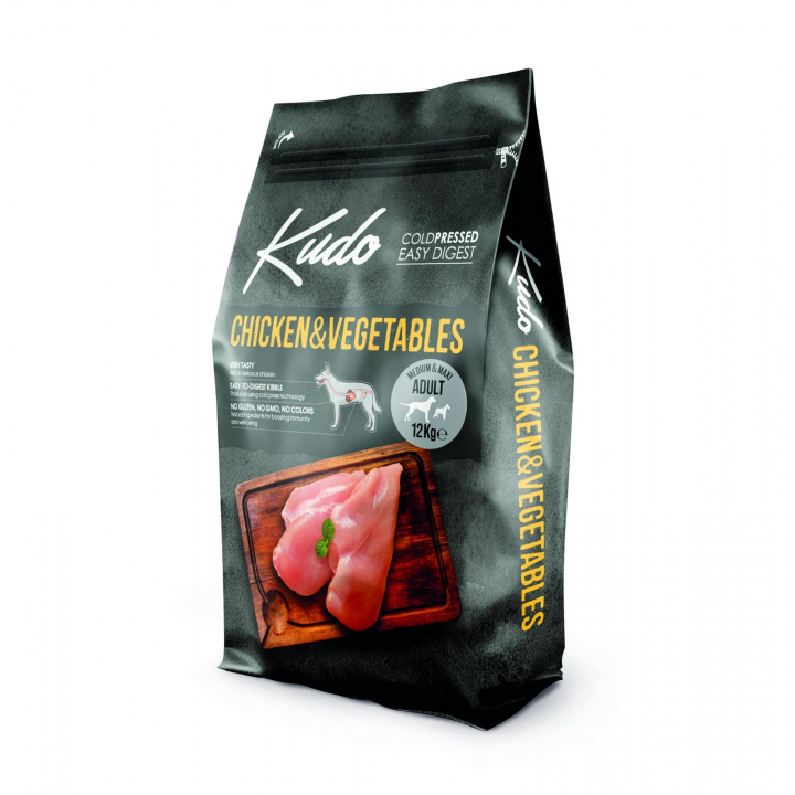 Kudo Kurczak&Warzywa Med/Maxi Adult 12kg